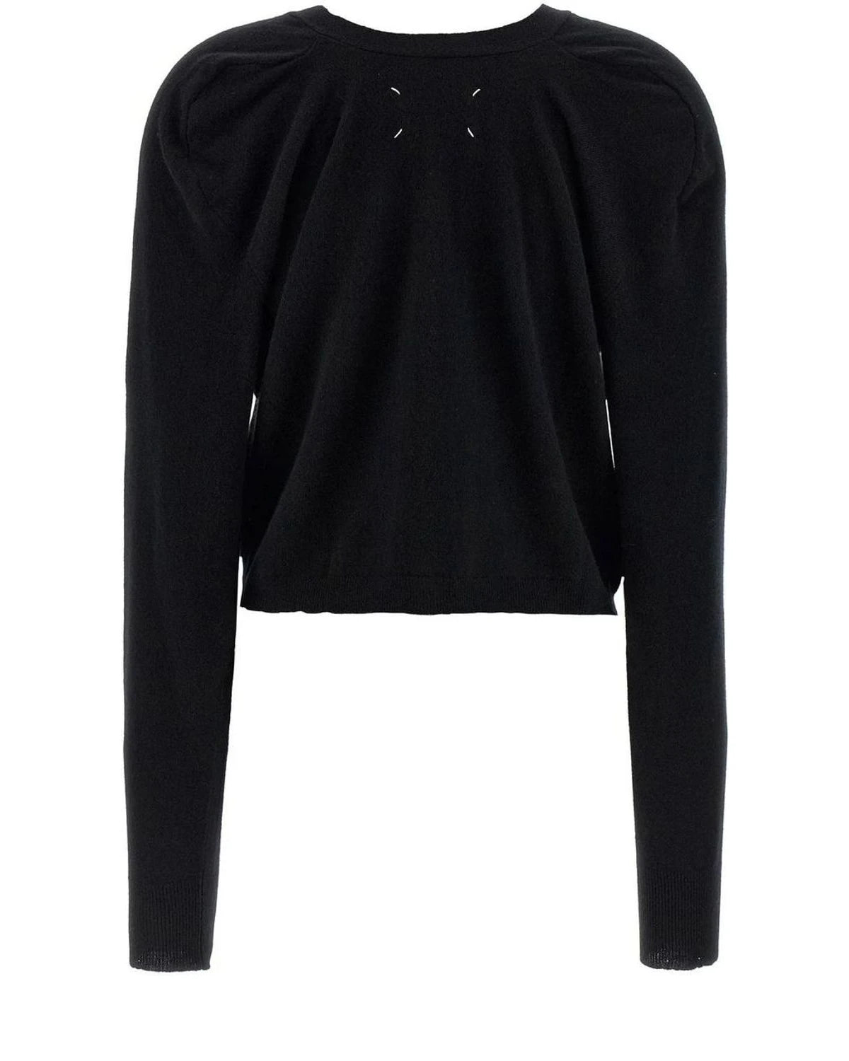 Maison Margiela Cardigan in black, Wool — view 2