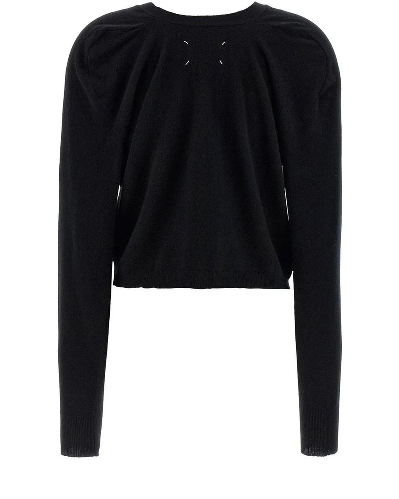 Maison Margiela Cardigan in black, Wool — view 2