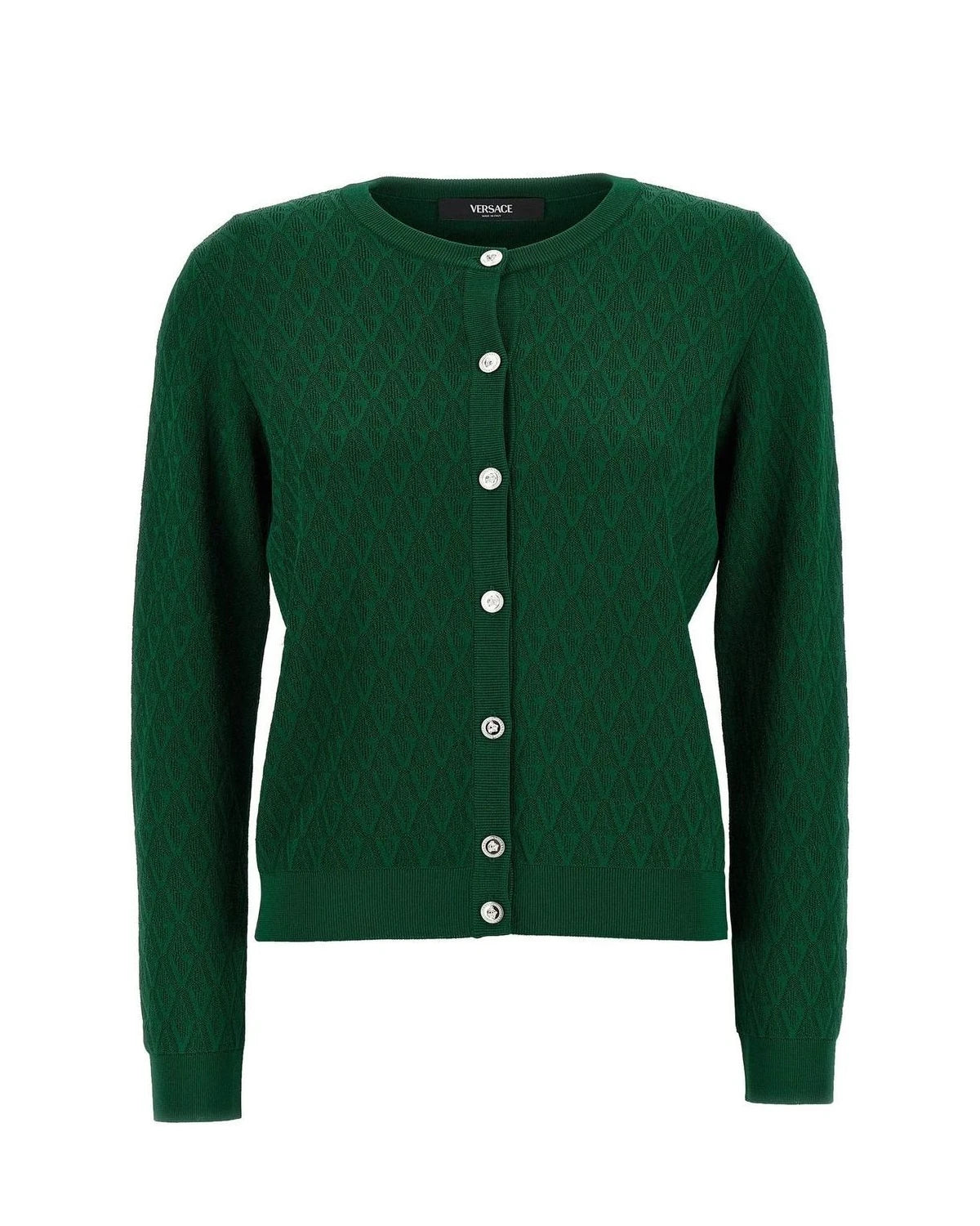 Versace Cardigan in green, Viscose