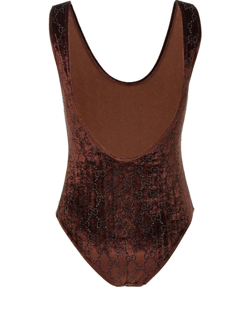 Gucci Bodysuit in brown, Polyamide — view 2
