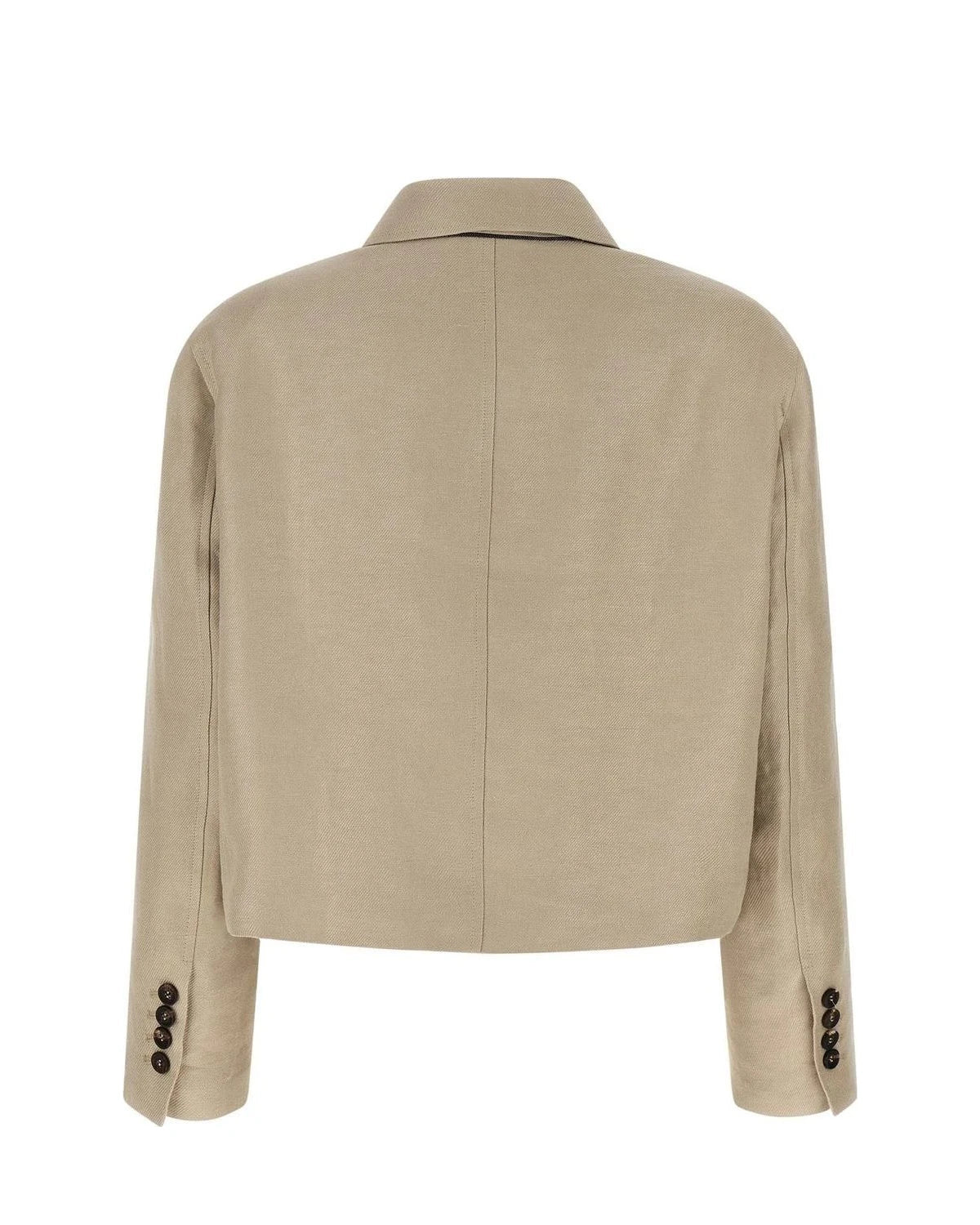 Brunello Cucinelli Blazer in beige, Linen — view 2