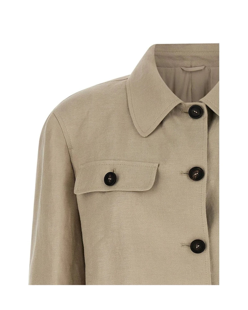 Brunello Cucinelli Blazer in beige, Linen — view 3