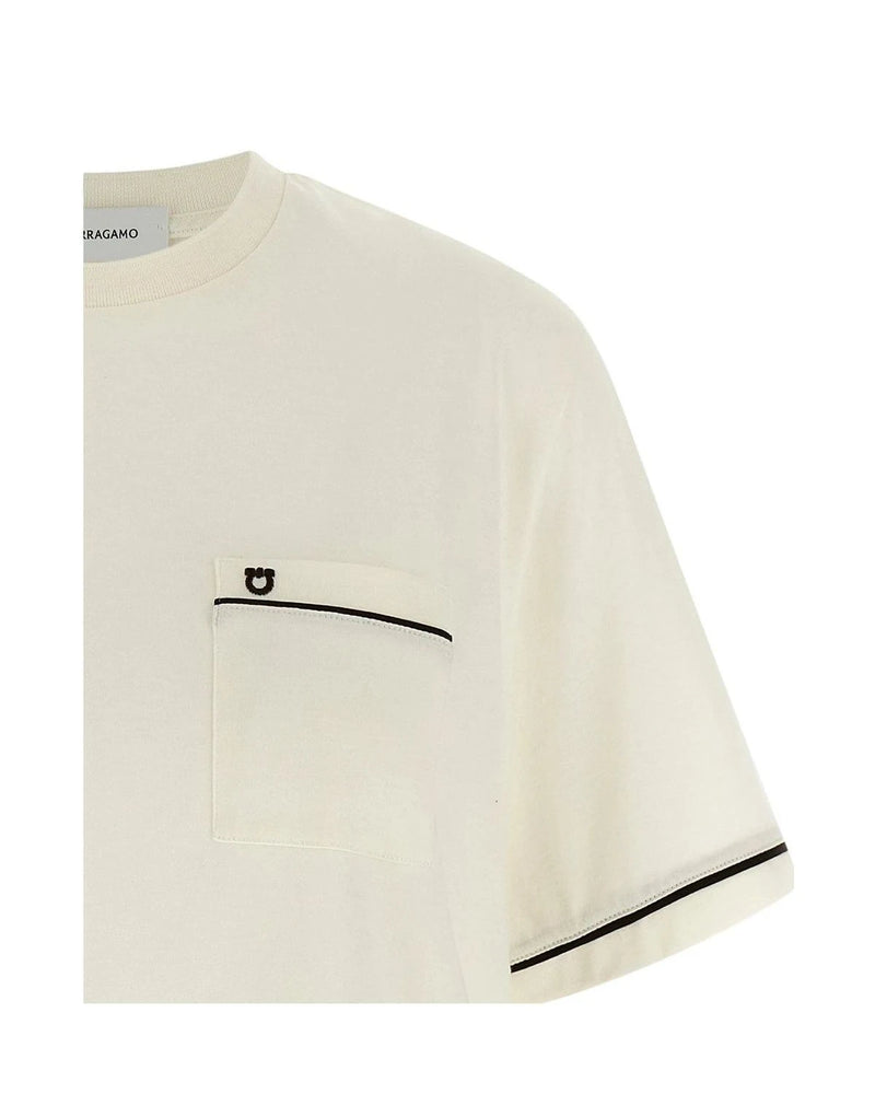 Ferragamo T-Shirt in beige — view 3