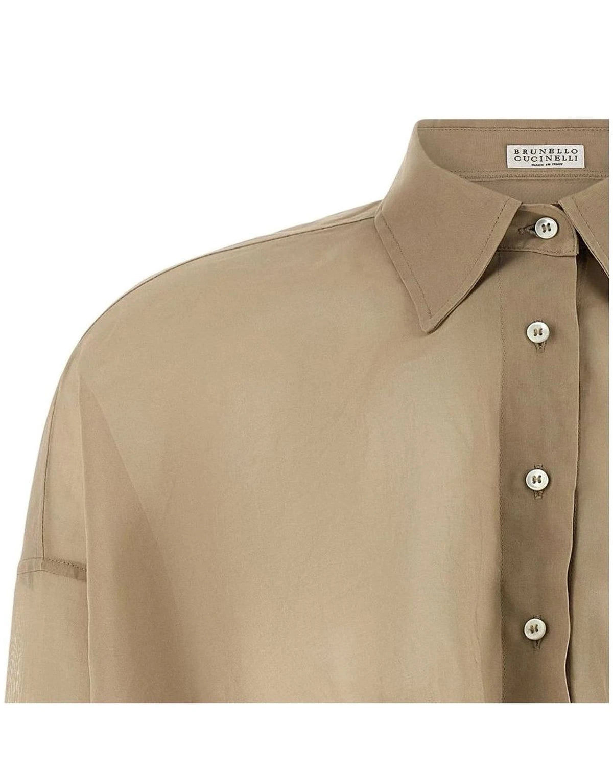 Brunello Cucinelli Blouse in beige, Cotton — view 3