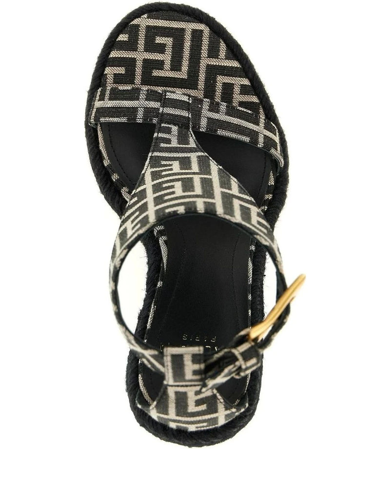 Balmain Heels in black, Polyester — view 4