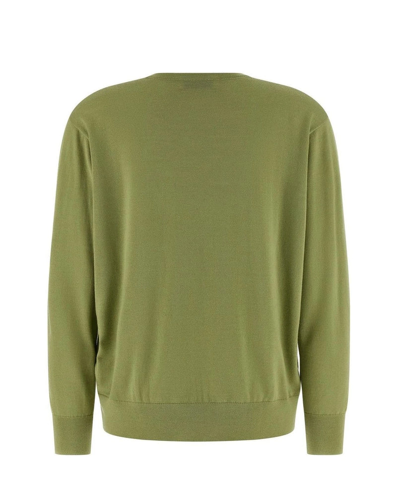 Dries Van Noten Sweater in green, Merino Wool — view 2