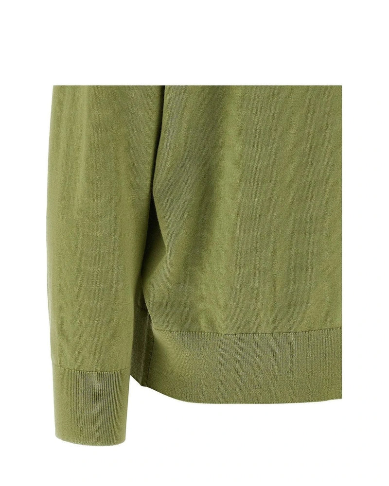 Dries Van Noten Sweater in green, Merino Wool — view 4