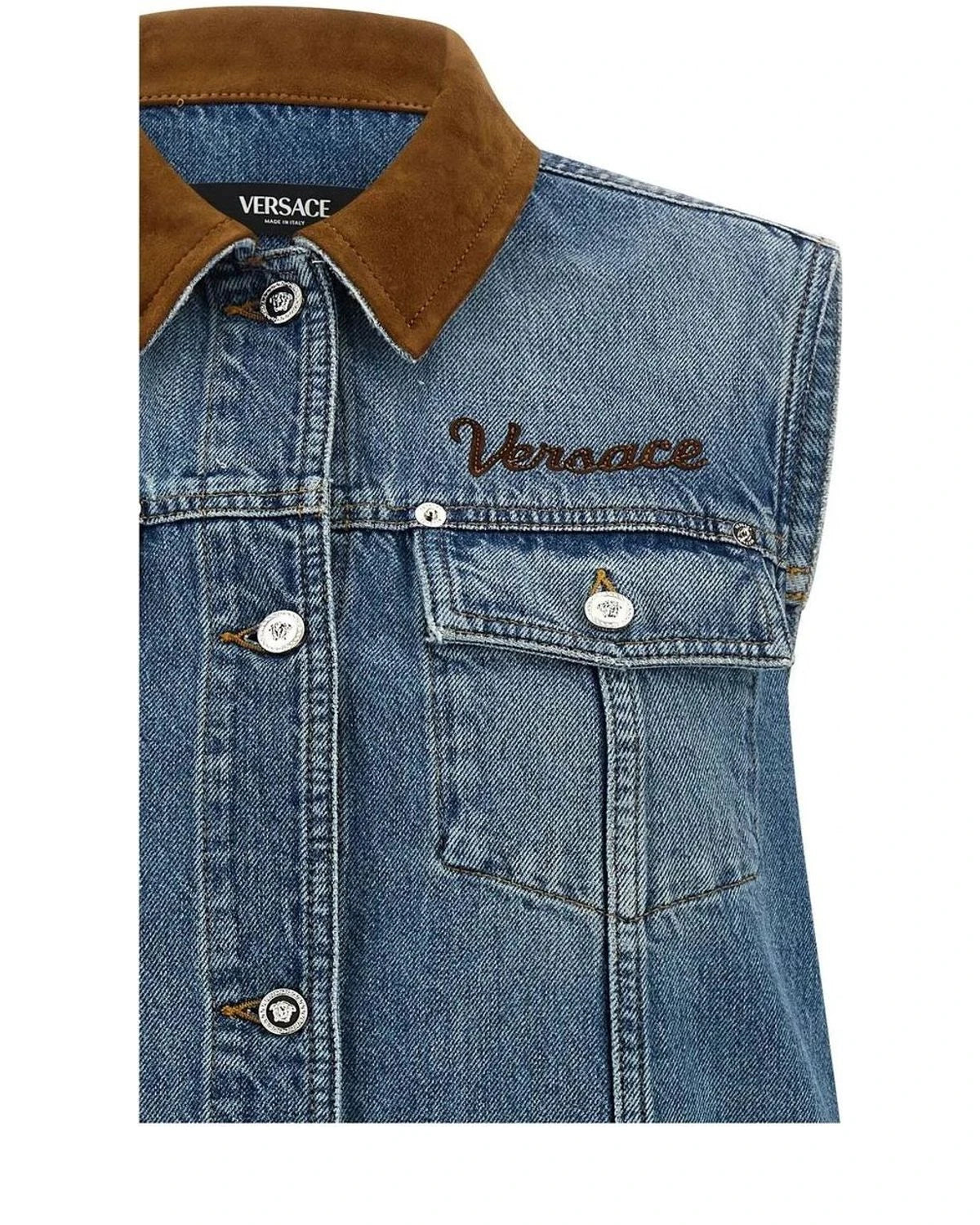Versace Dresse in blue, Cotton — view 3