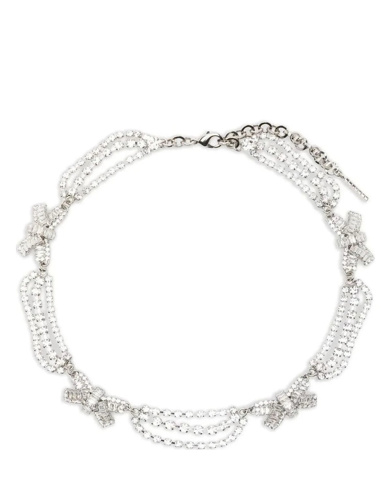 Alessandra Rich Necklace in silver, Glass