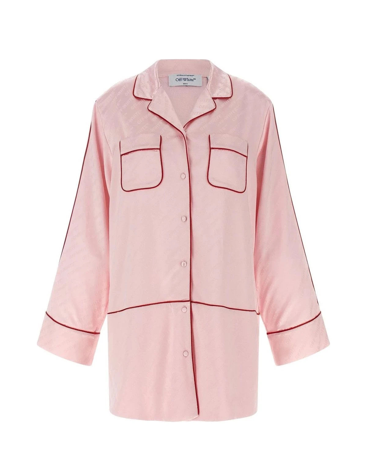 Off-White Dress Shirt in pink, Viscose
