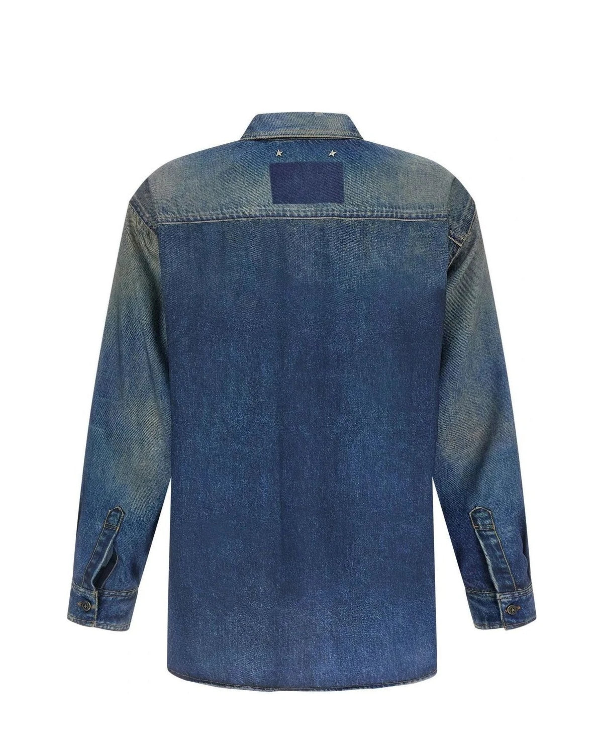 Golden Goose Dress Shirt in blue, Polyester — view 2