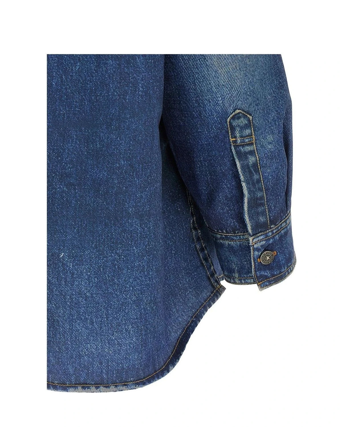 Golden Goose Dress Shirt in blue, Polyester — view 4