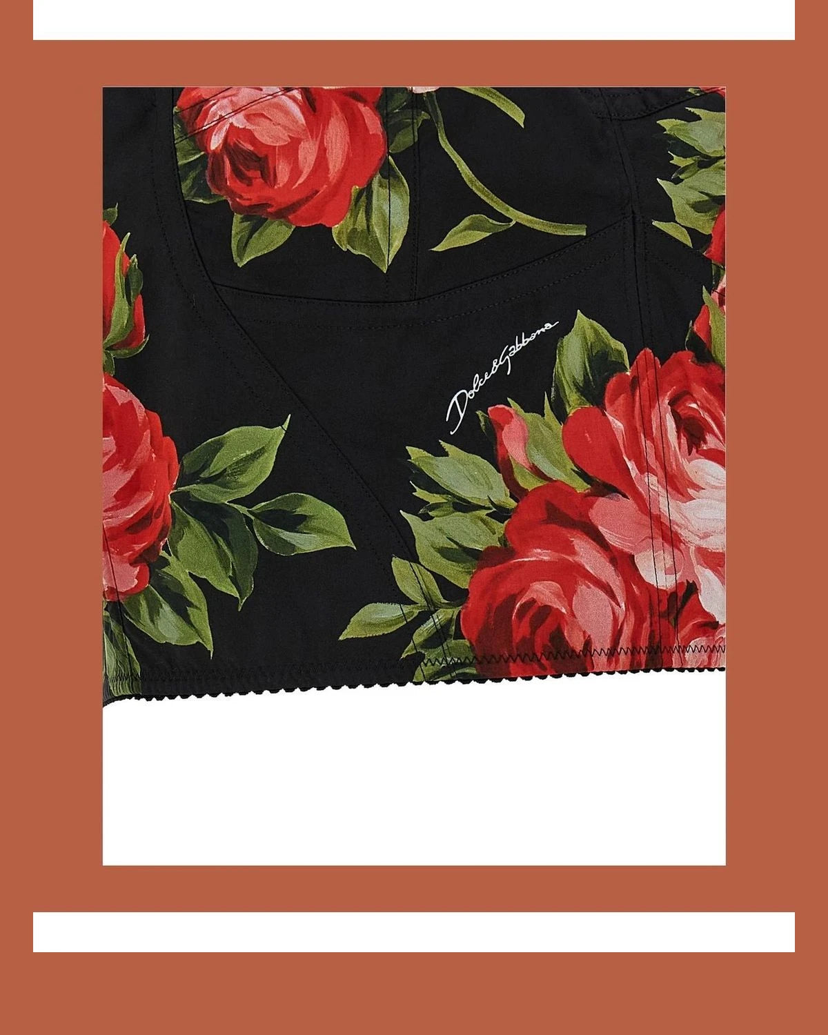 Dolce & Gabbana Corset Top in black, Cotton — view 4