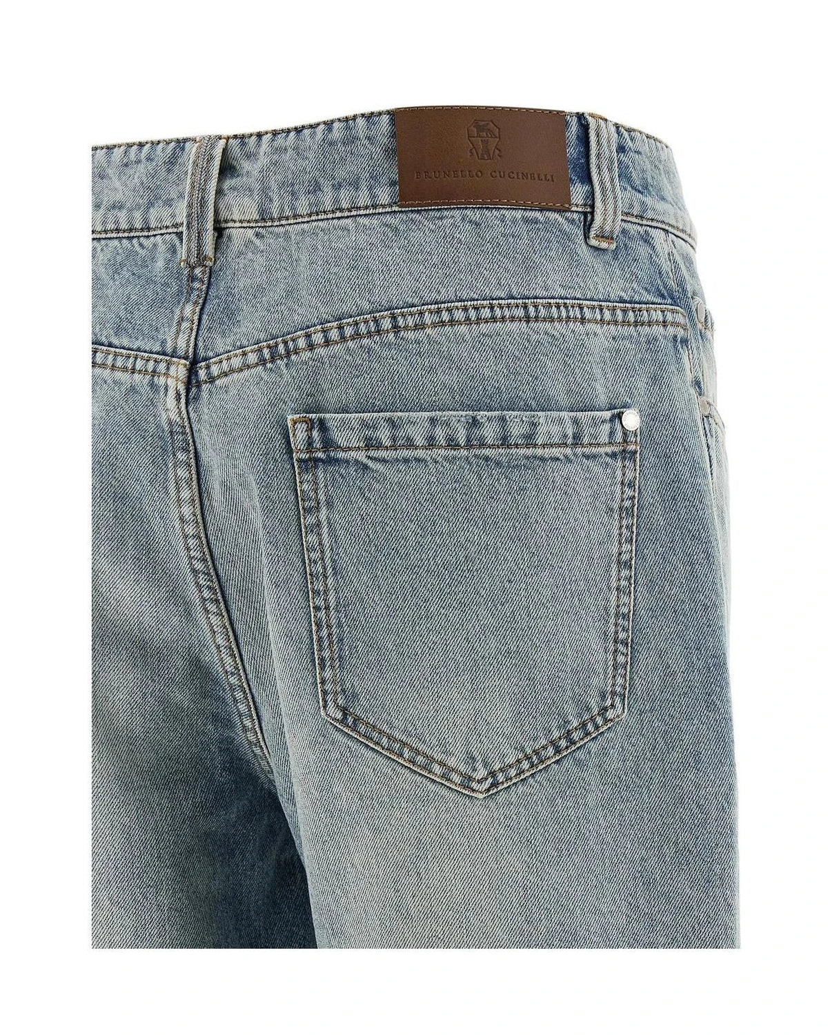 Brunello Cucinelli Jean in blue, Cotton — view 4