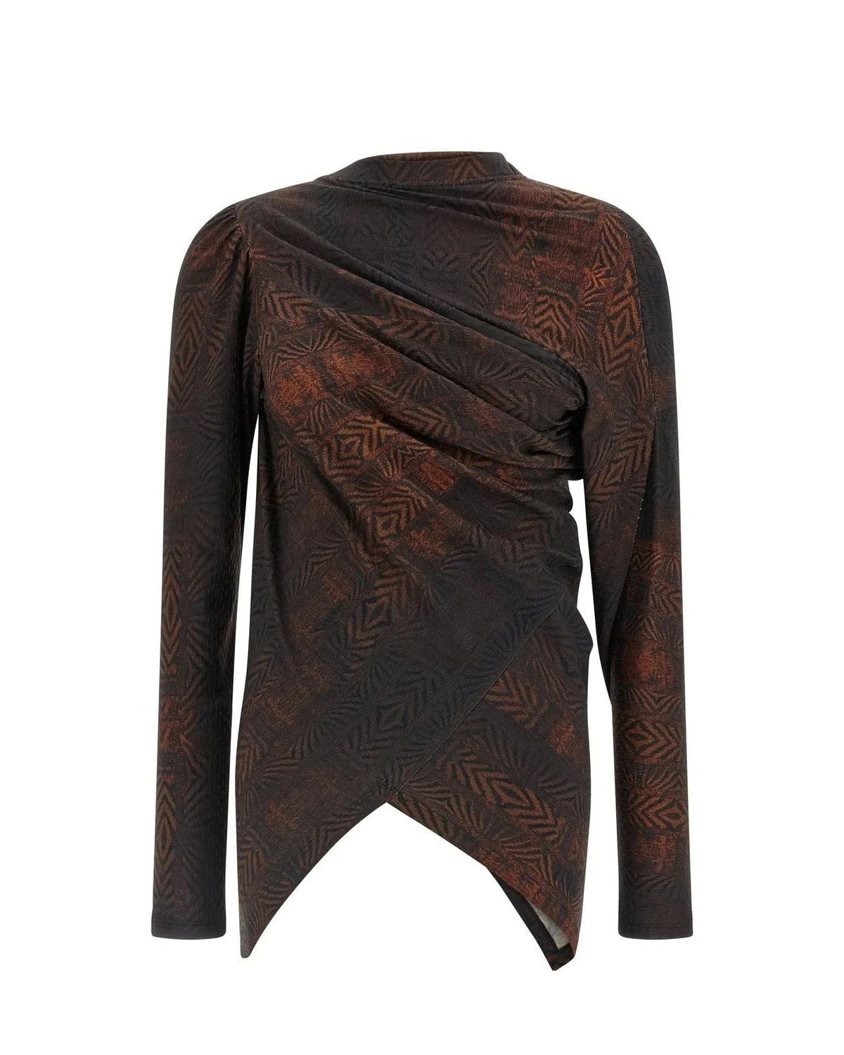 Kiko Kostadinov Blouse in brown, Cotton