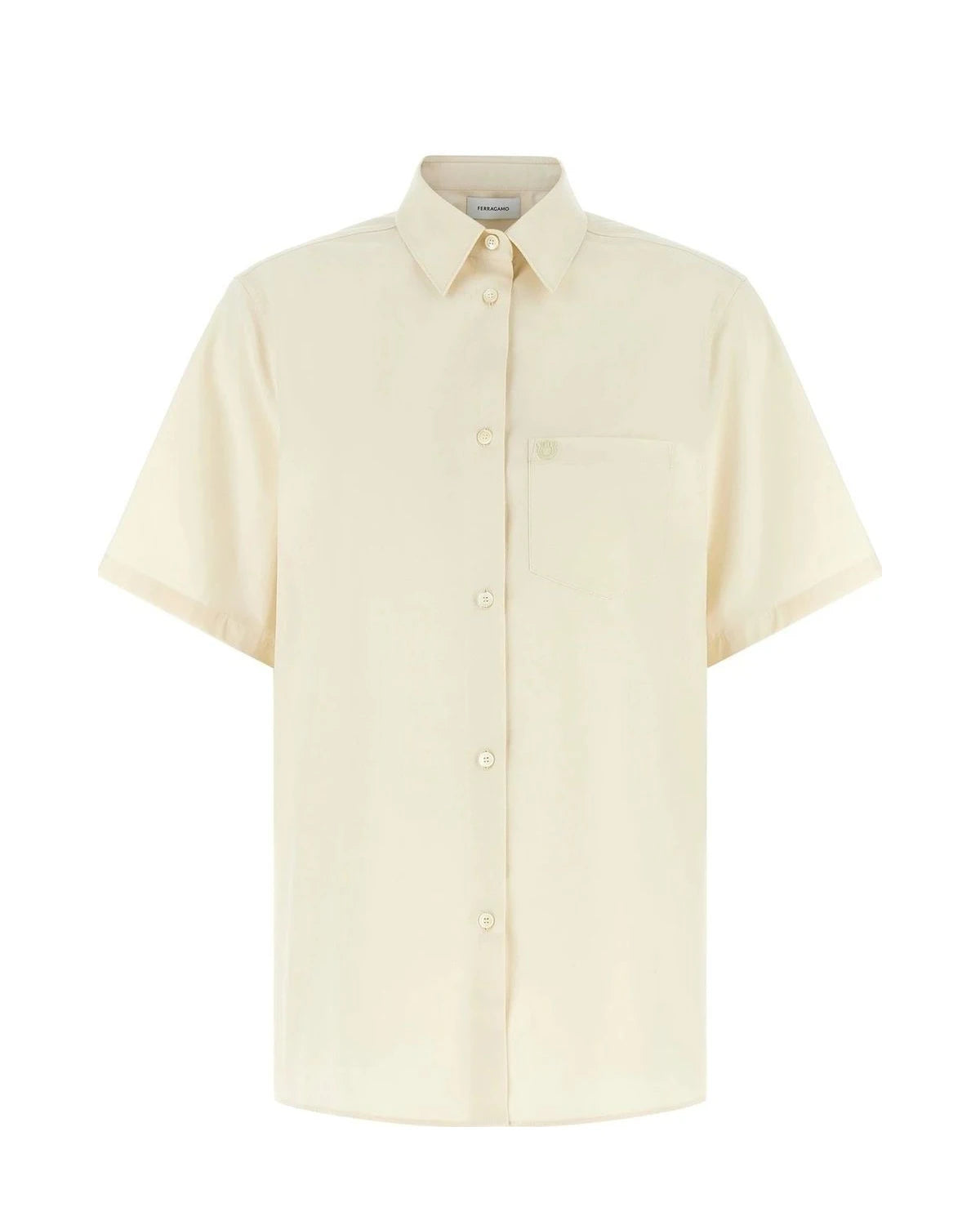 Ferragamo Dress Shirt in beige, Cotton