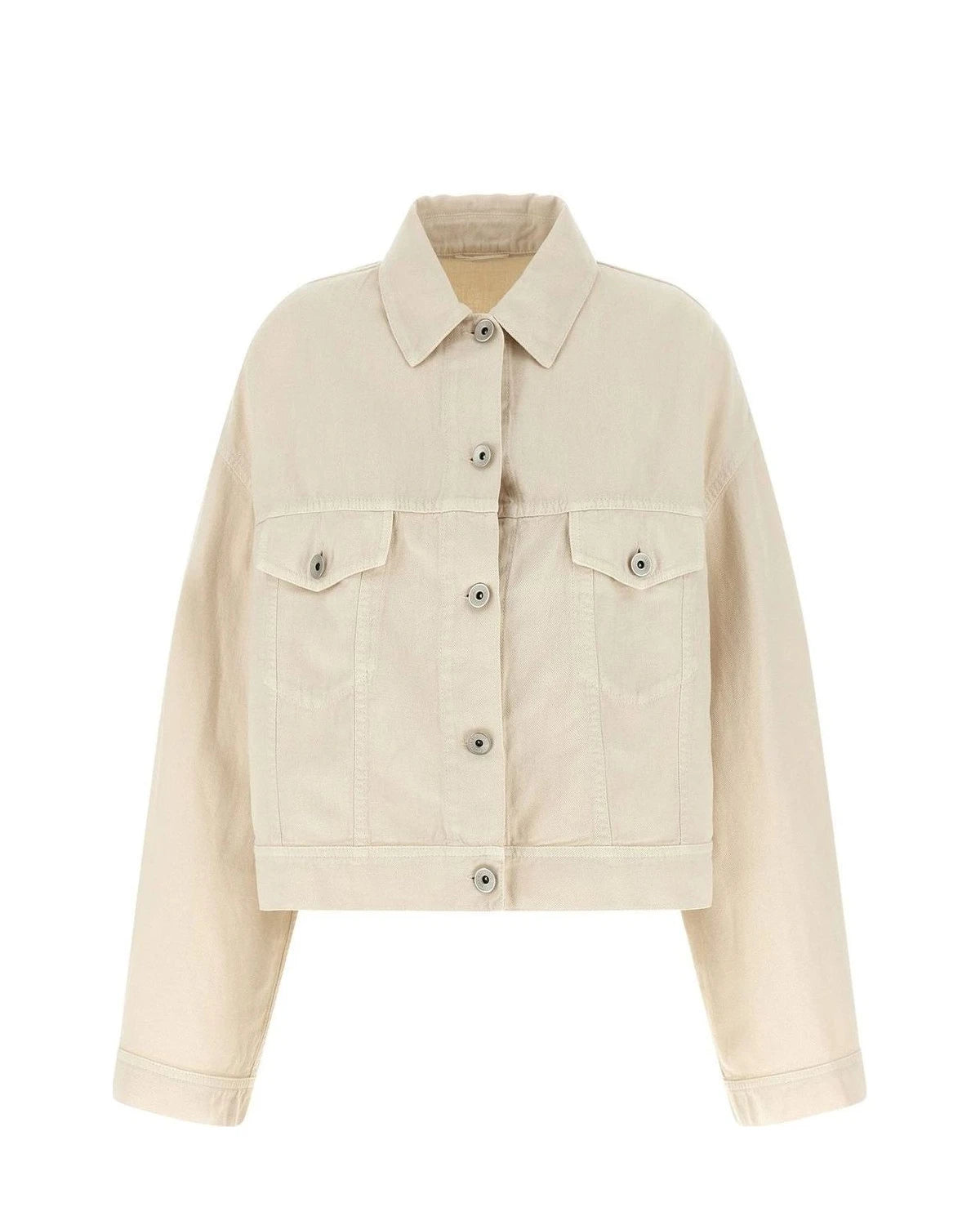 Brunello Cucinelli Trucker Jacket in beige, Cotton