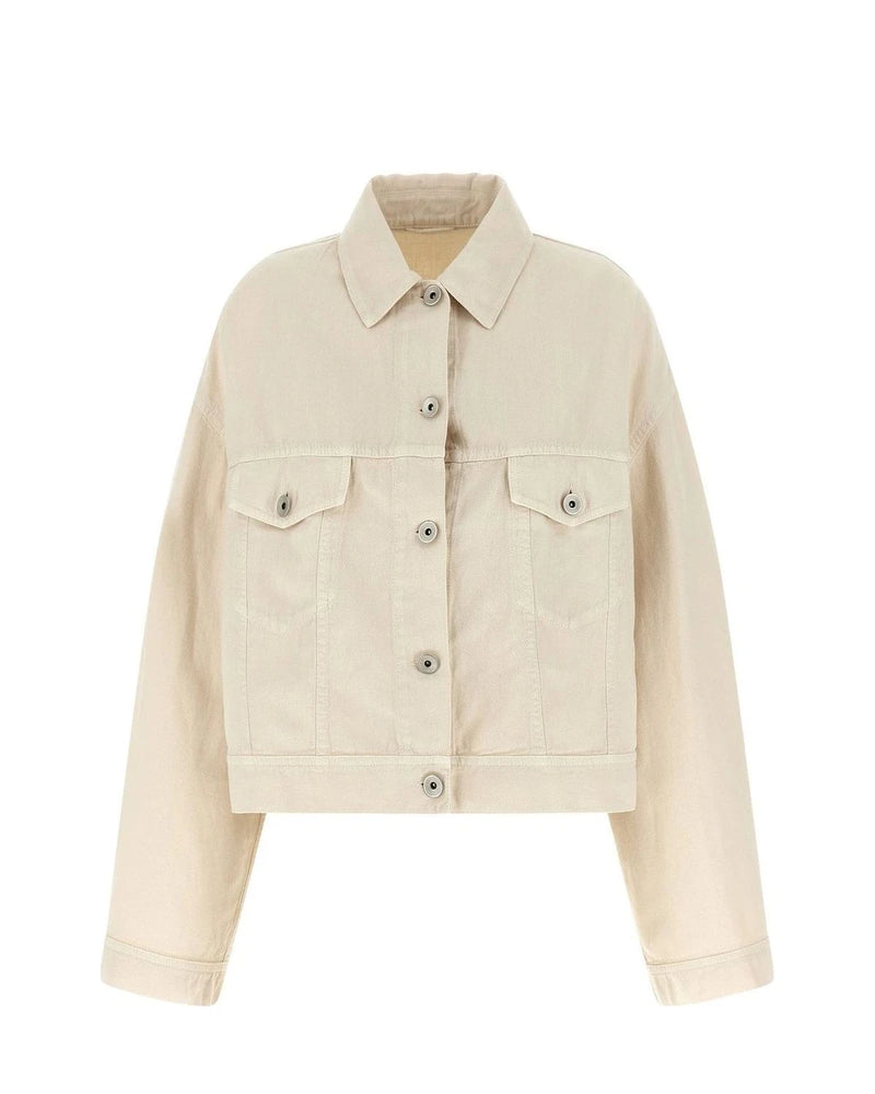 Brunello Cucinelli Trucker Jacket in beige, Cotton
