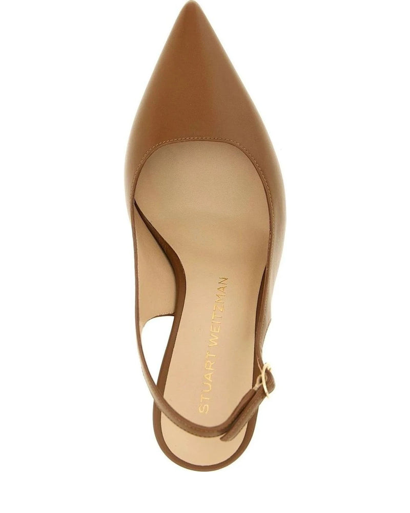 Stuart Weitzman Heels in brown, Calfskin Leather — view 4
