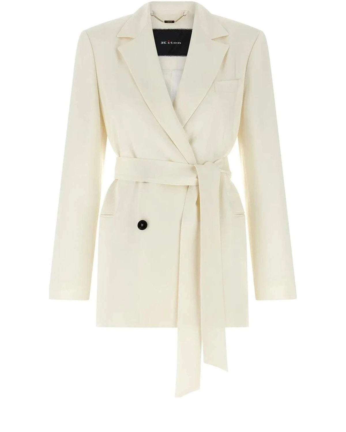 Kiton Blazer in white, Silk