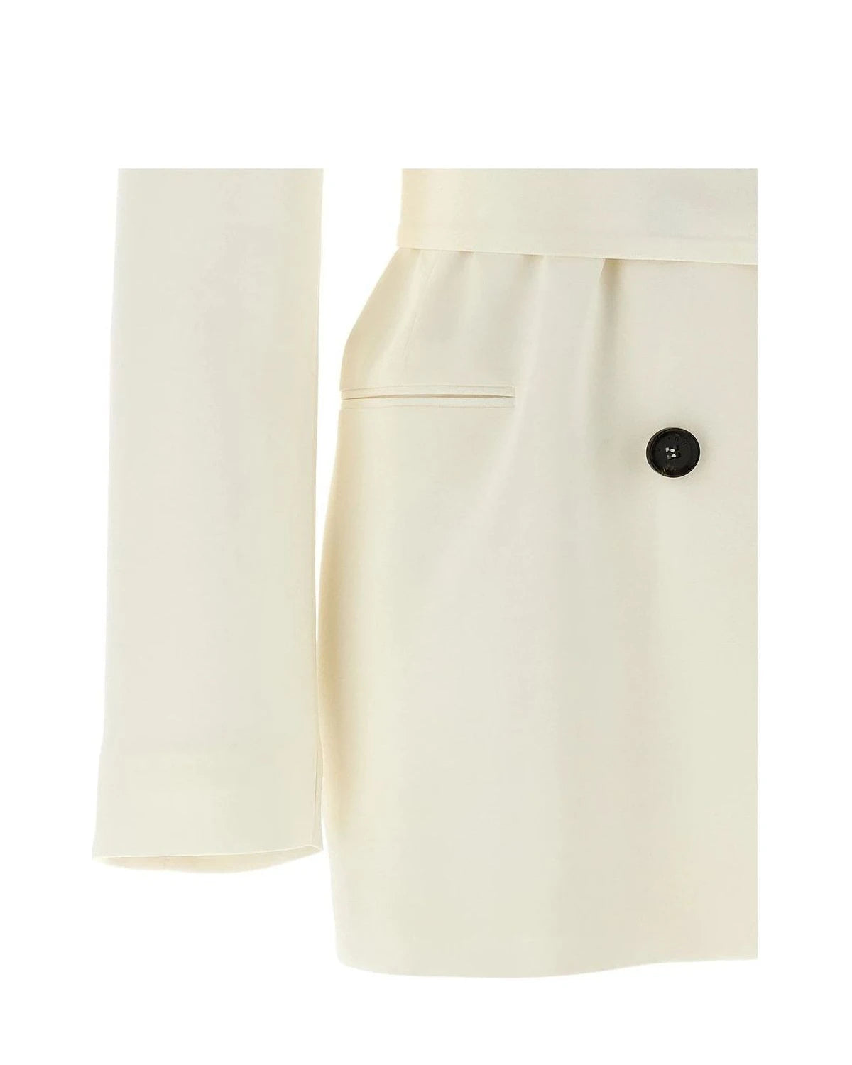 Kiton Blazer in white, Silk — view 4