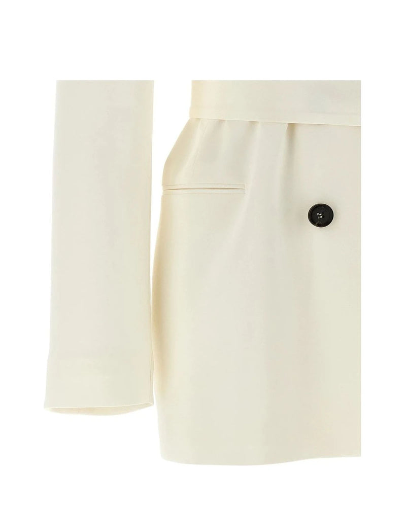 Kiton Blazer in white, Silk — view 4