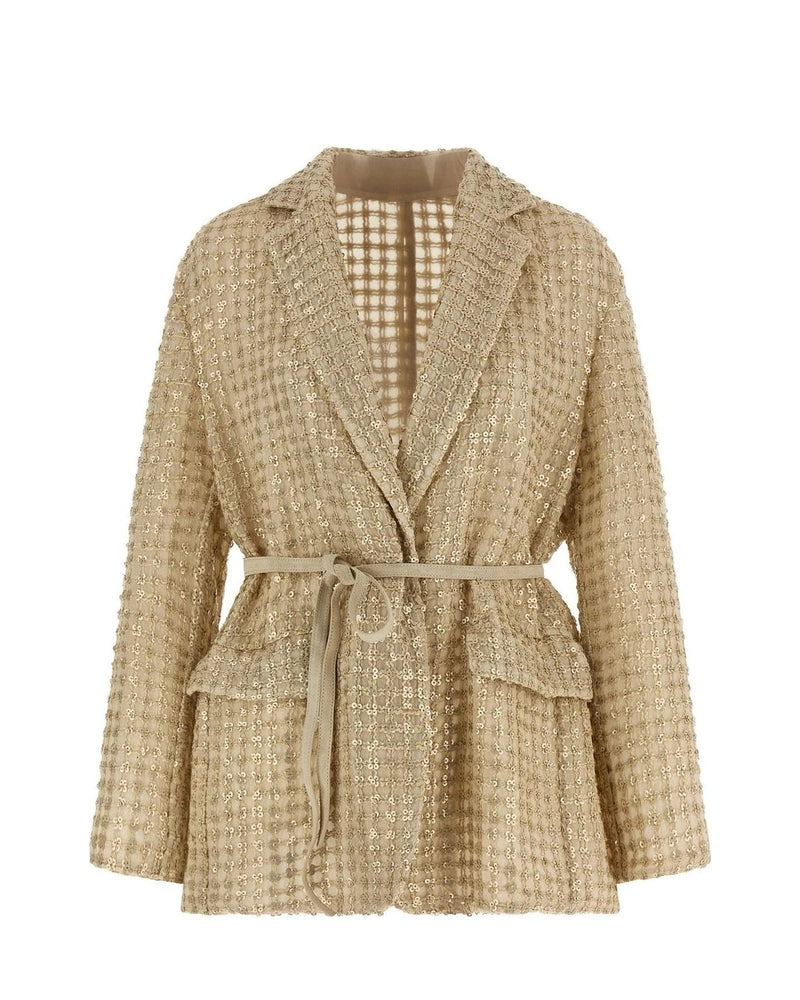 Brunello Cucinelli Blazer in beige, Silk