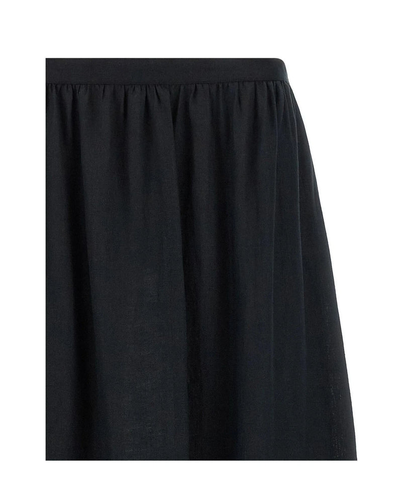 Kiton Skirt in black, Linen — view 3