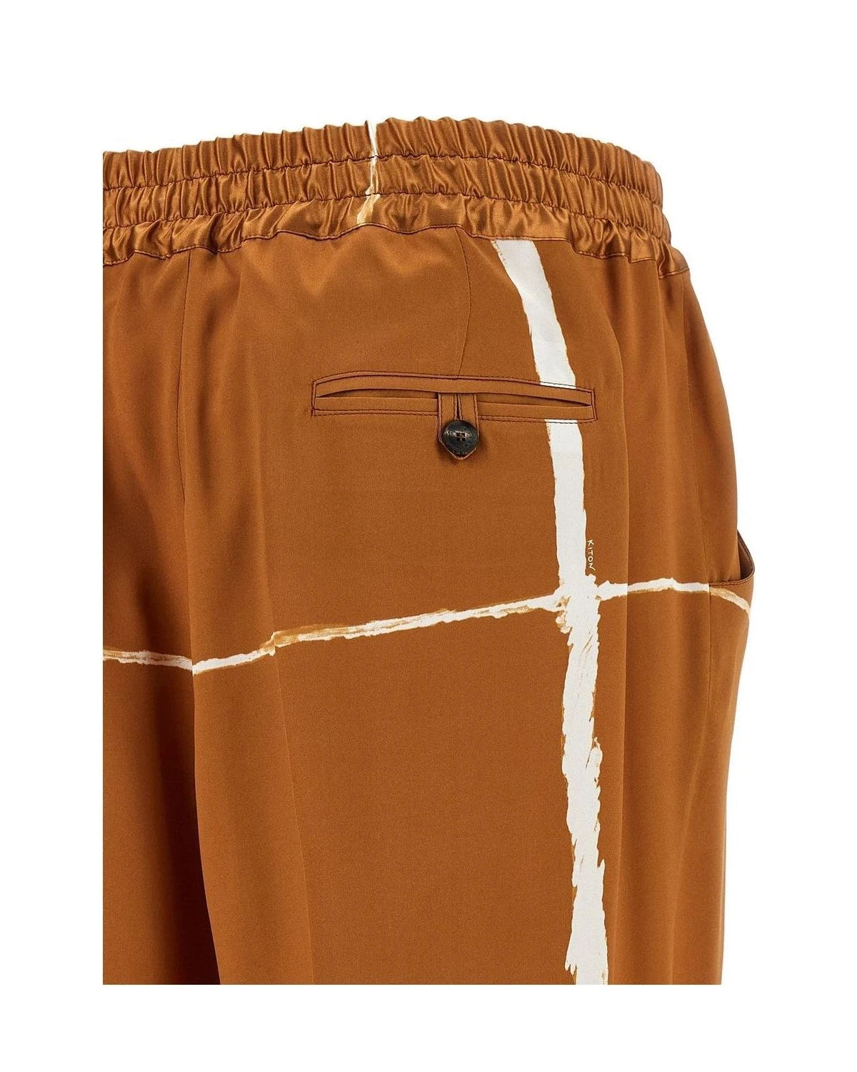 Kiton Palazzo Pant in brown — view 4