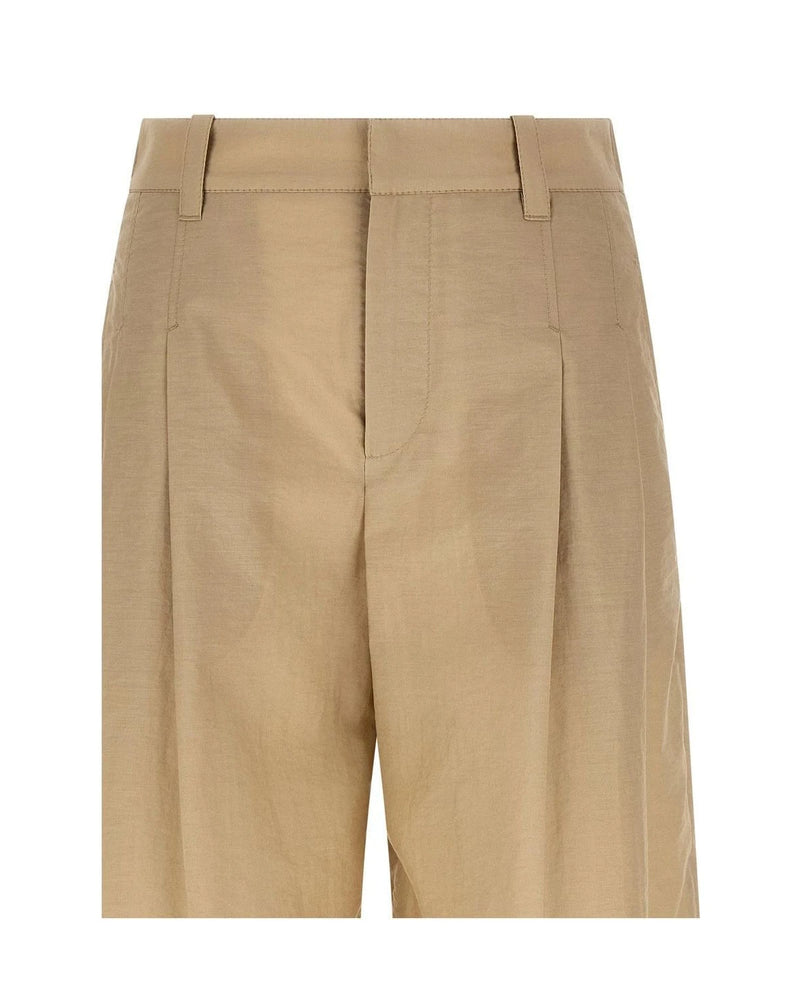 Brunello Cucinelli Palazzo Pant in beige, Cotton — view 3