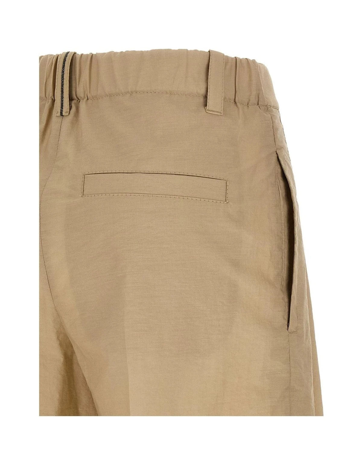 Brunello Cucinelli Palazzo Pant in beige, Cotton — view 4