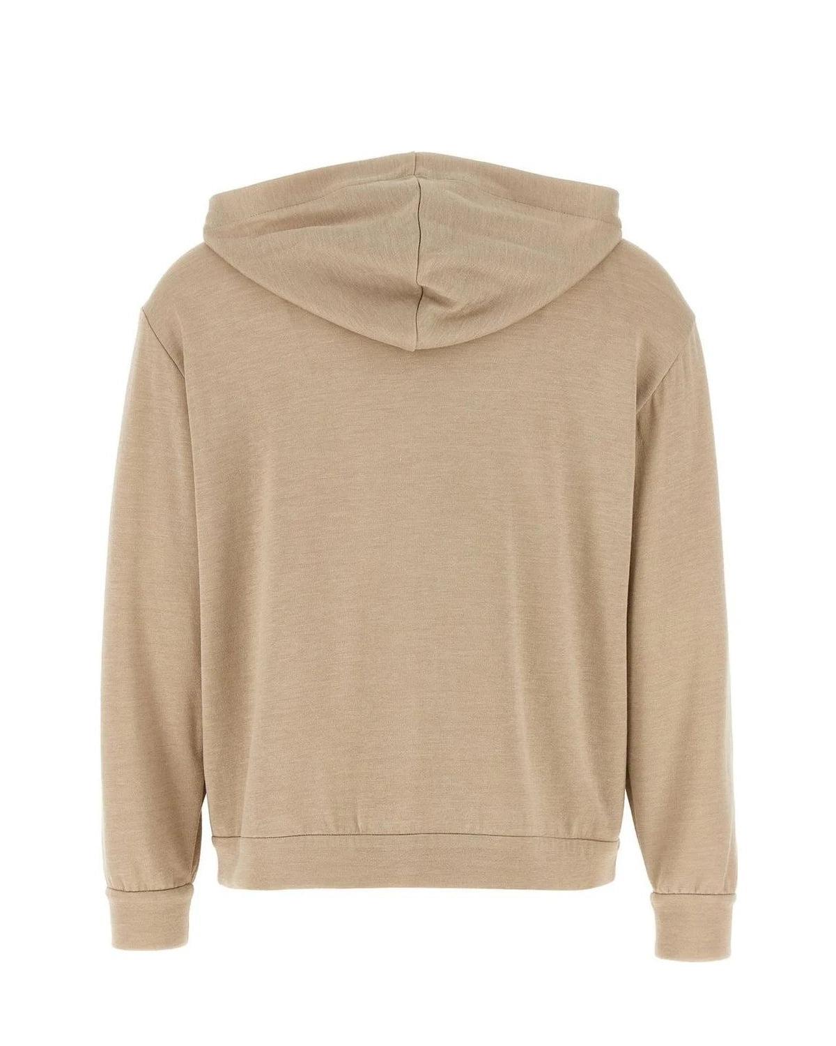 Brunello Cucinelli Hoodie in beige, Cotton — view 2