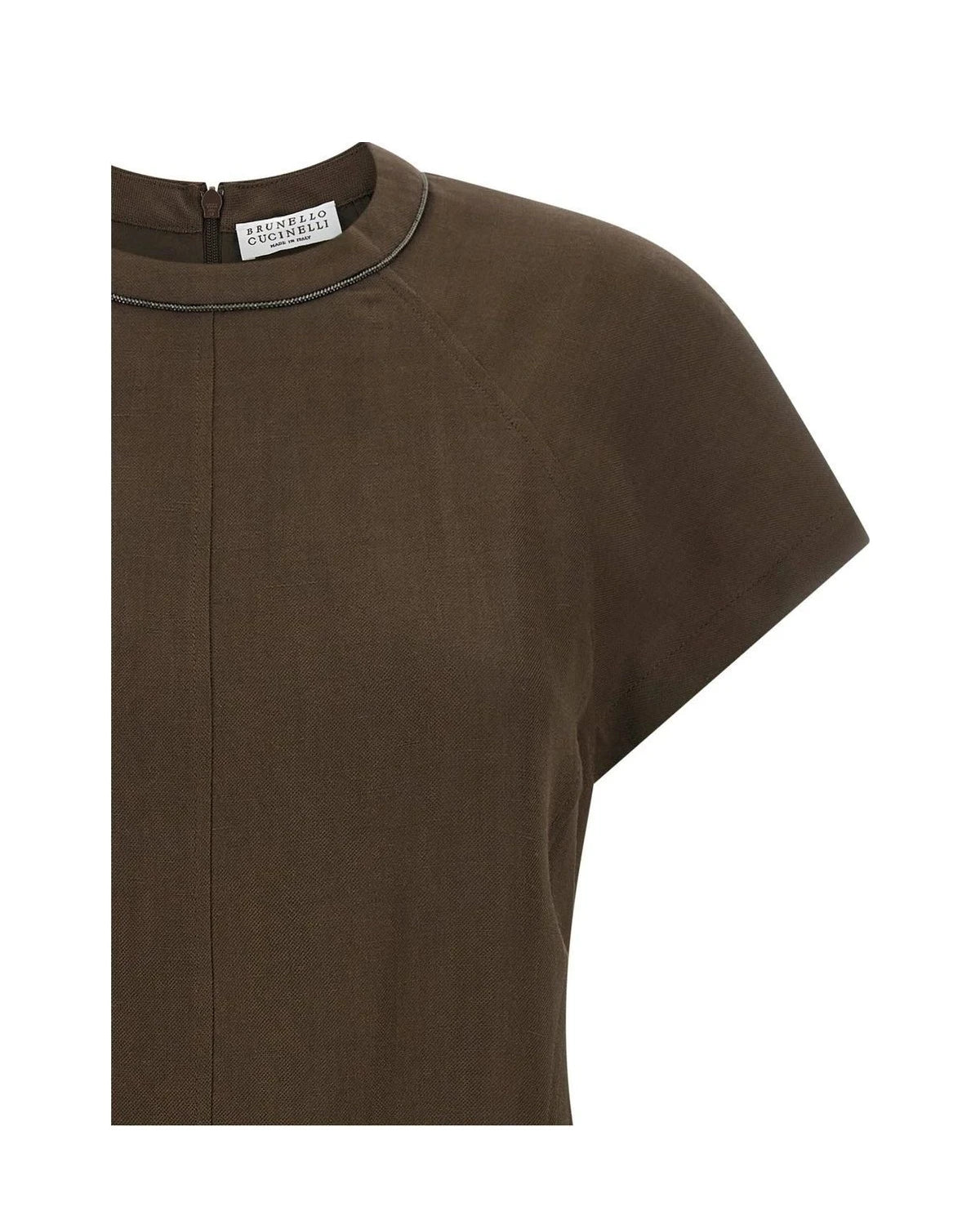 Brunello Cucinelli Dresse in brown, Viscose — view 3