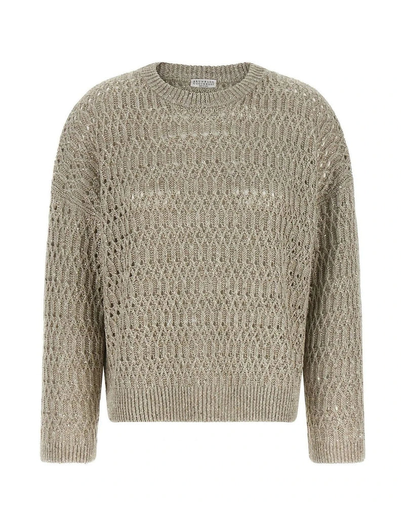 Brunello Cucinelli Sweater in beige, Linen
