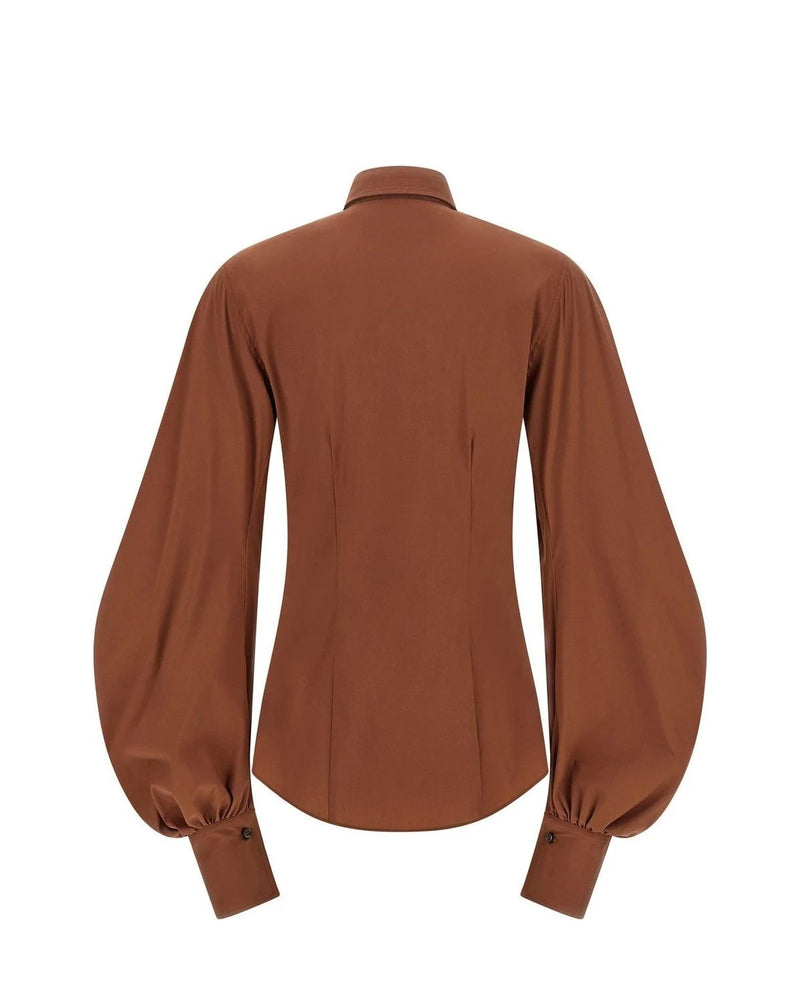 Brunello Cucinelli Dress Shirt in brown, Cotton — view 2