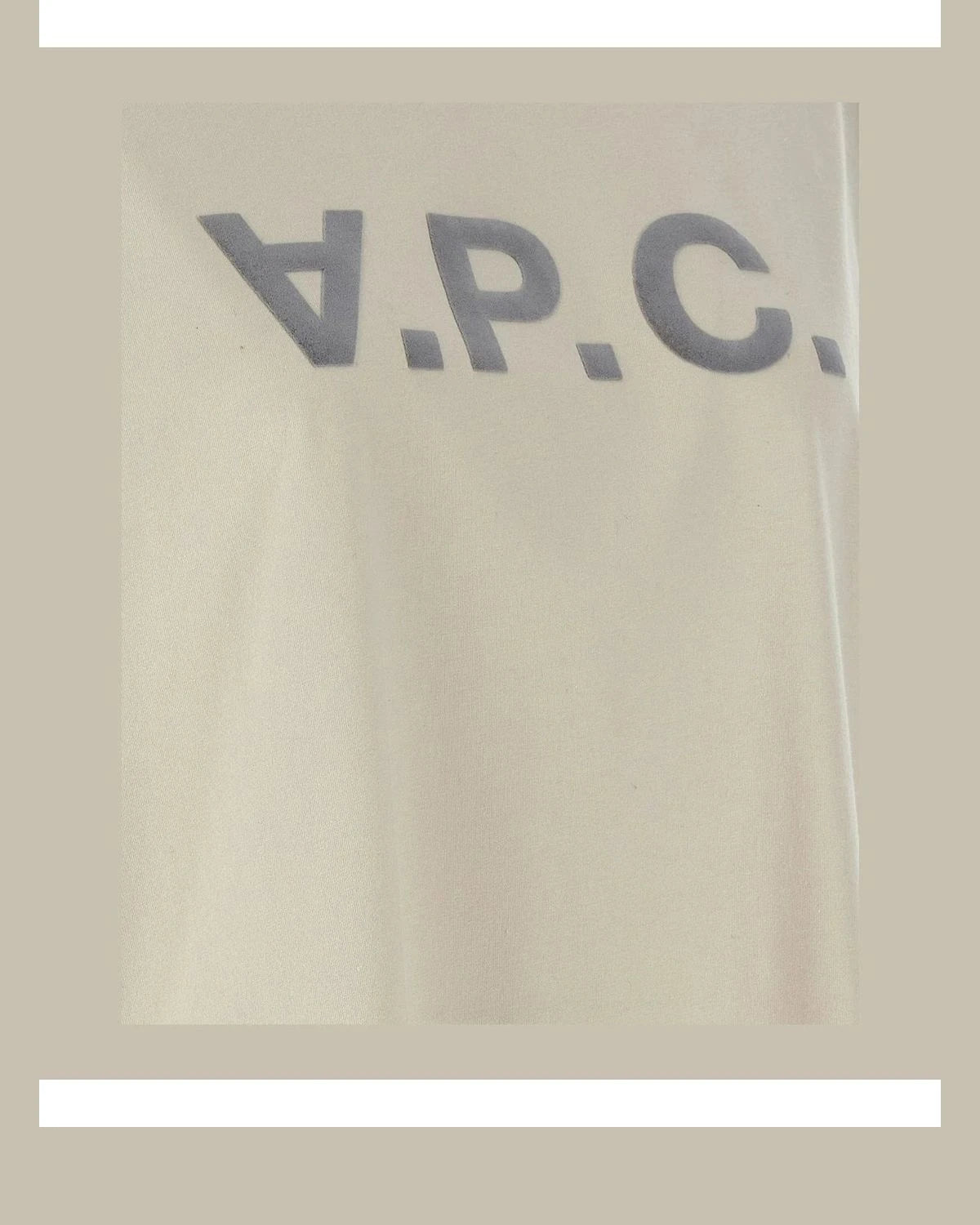 A.P.C. T-Shirt in beige, Cotton — view 4