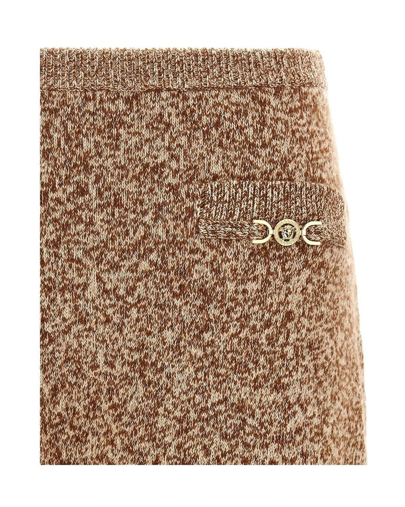 Versace Skirt in multicolor, Virgin Wool — view 3