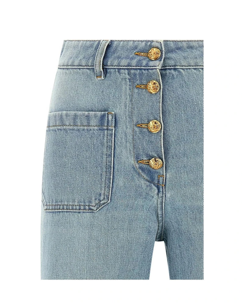 Valentino Garavani Jean in blue, Cotton — view 3