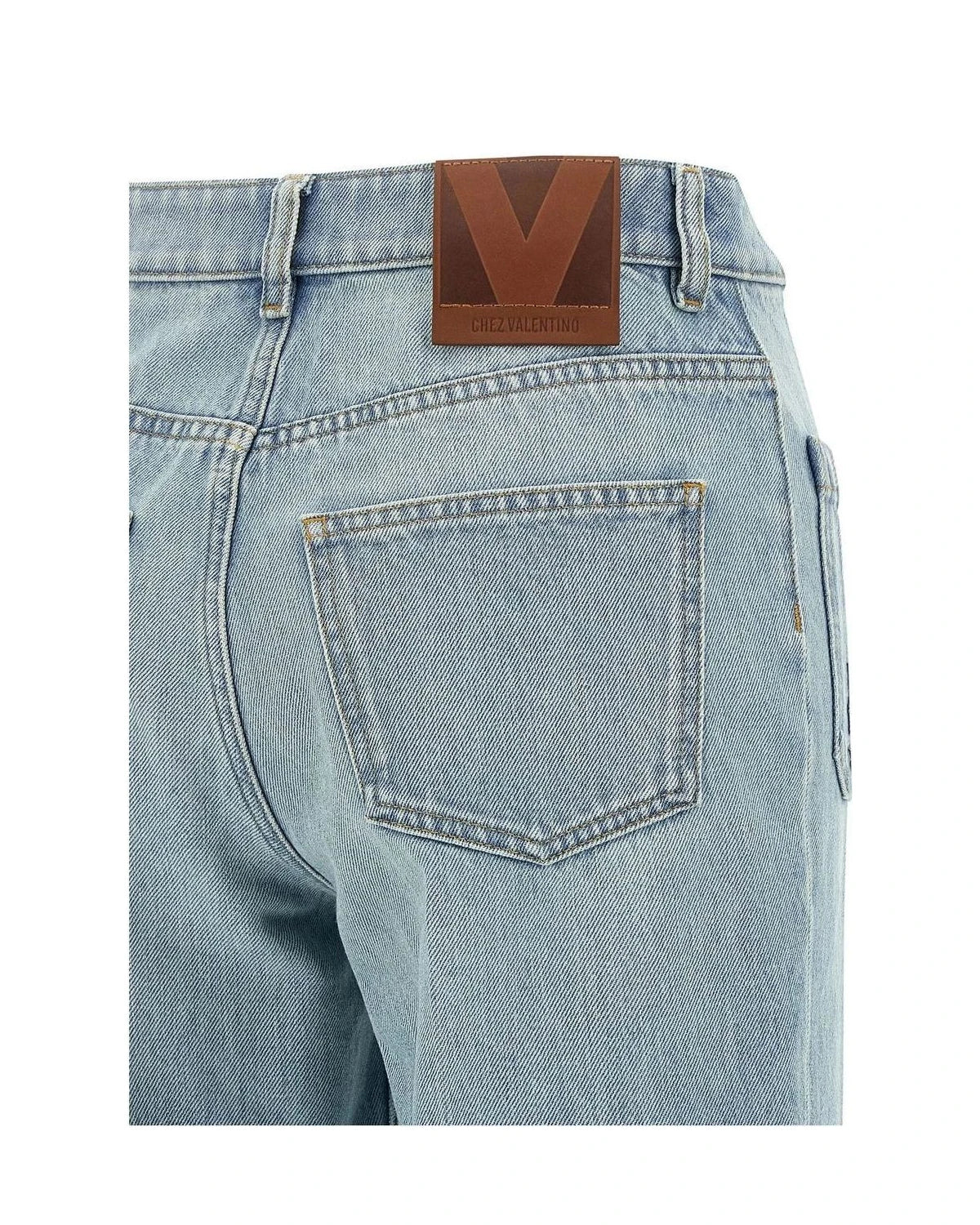 Valentino Garavani Jean in blue, Cotton — view 4