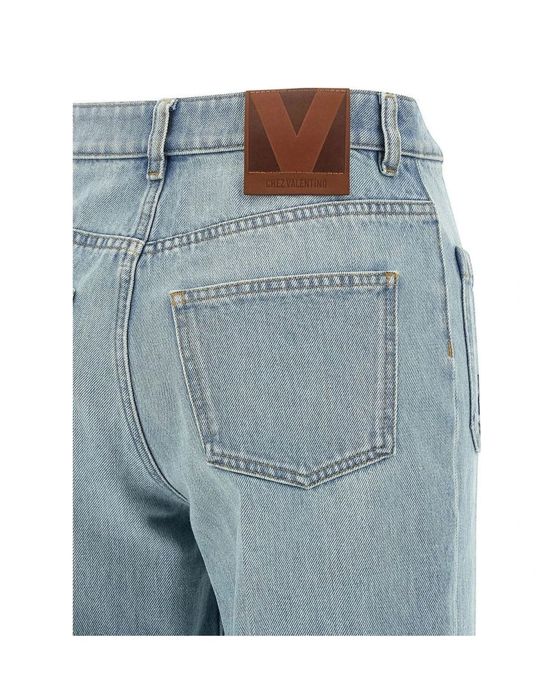 Valentino Garavani Jean in blue, Cotton — view 4