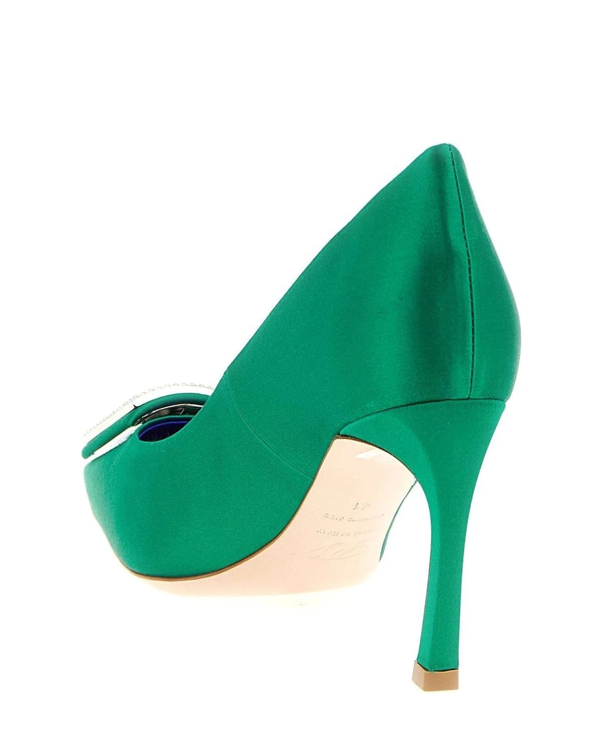 Roger Vivier Pumps in green, Viscose — view 3
