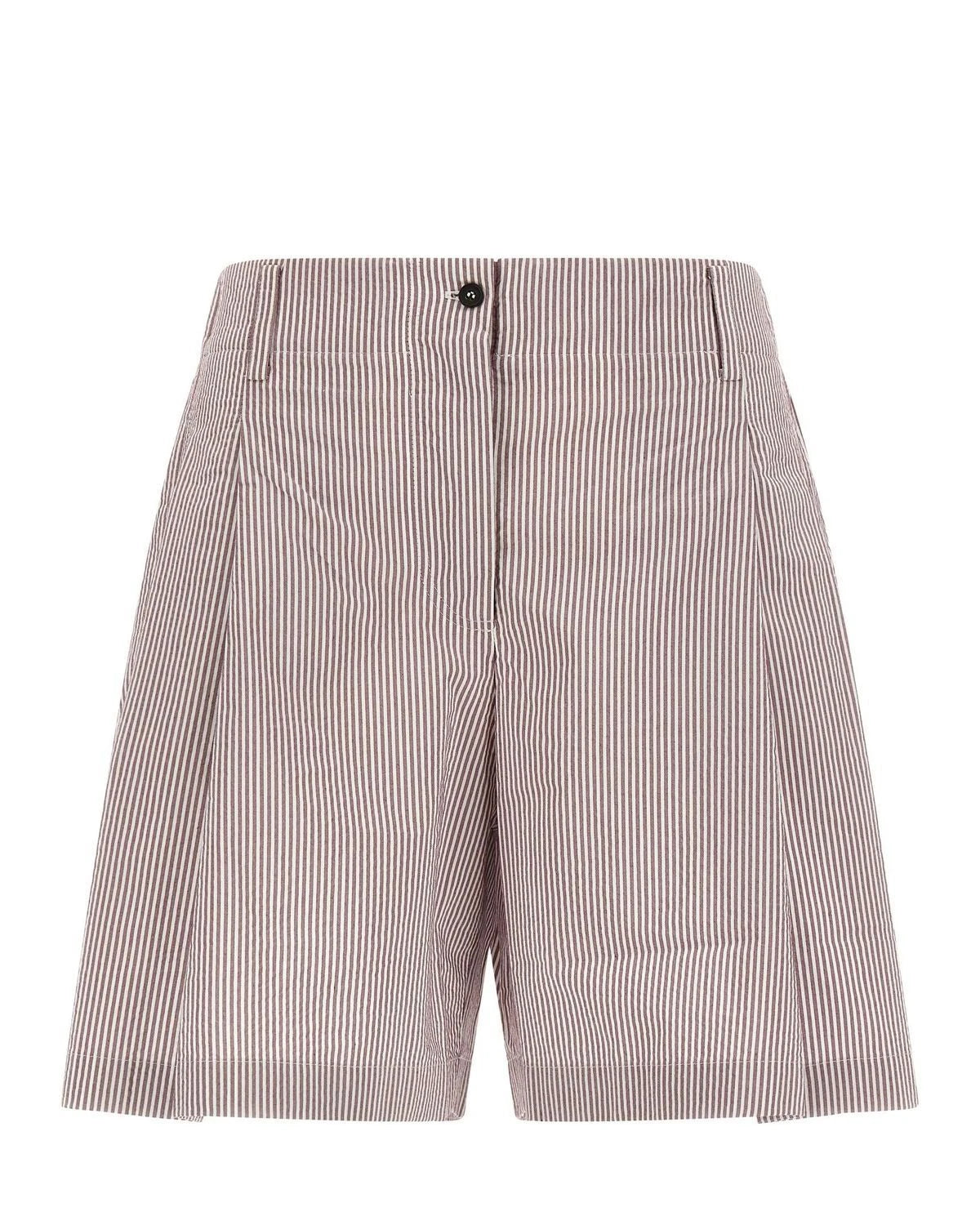 Multicolor Cotton Bermuda Shorts 