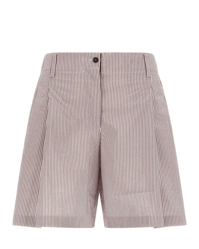 Multicolor Cotton Bermuda Shorts 
