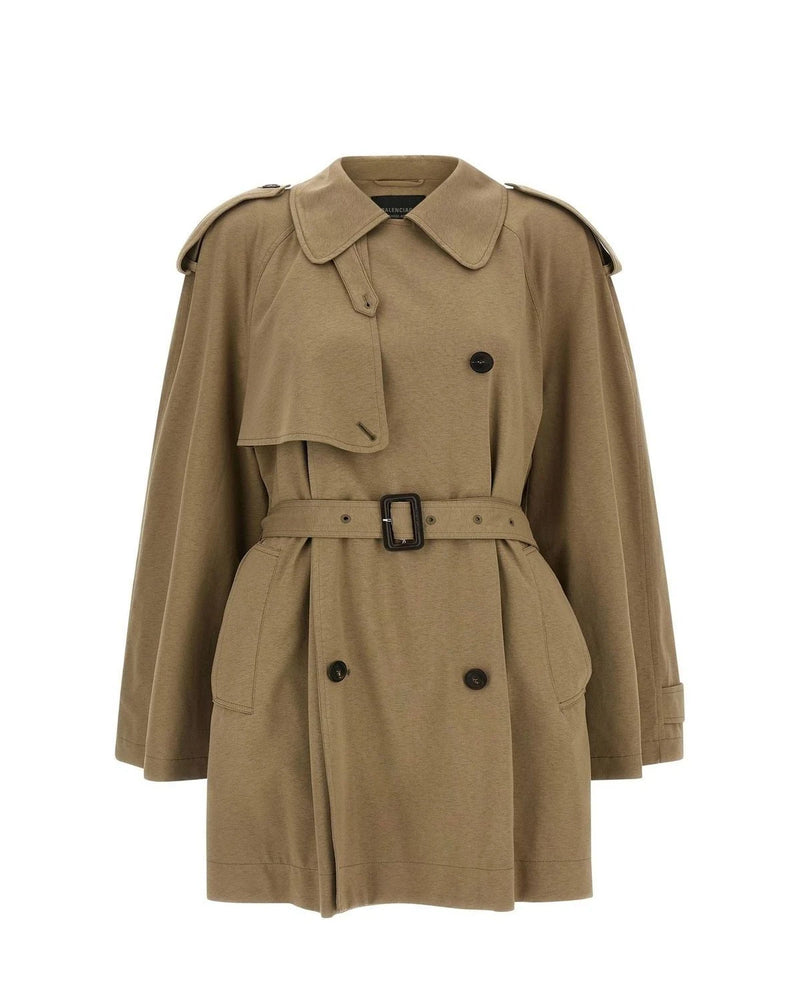 Balenciaga Trench Coat in beige, Cotton — view 2