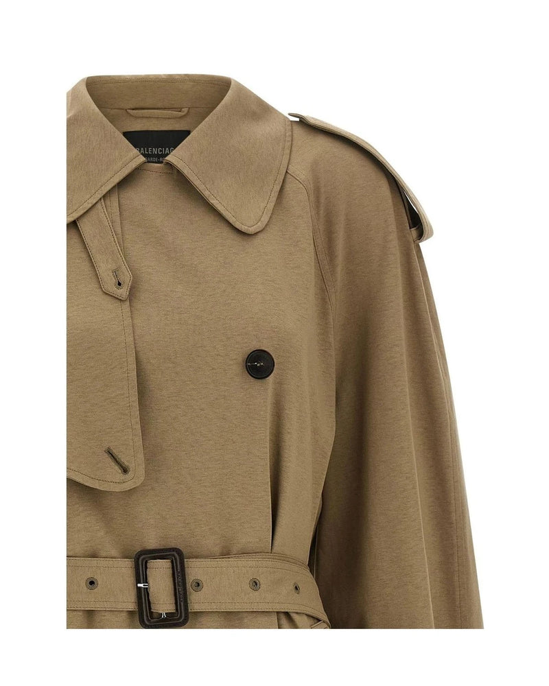 Balenciaga Trench Coat in beige, Cotton — view 4