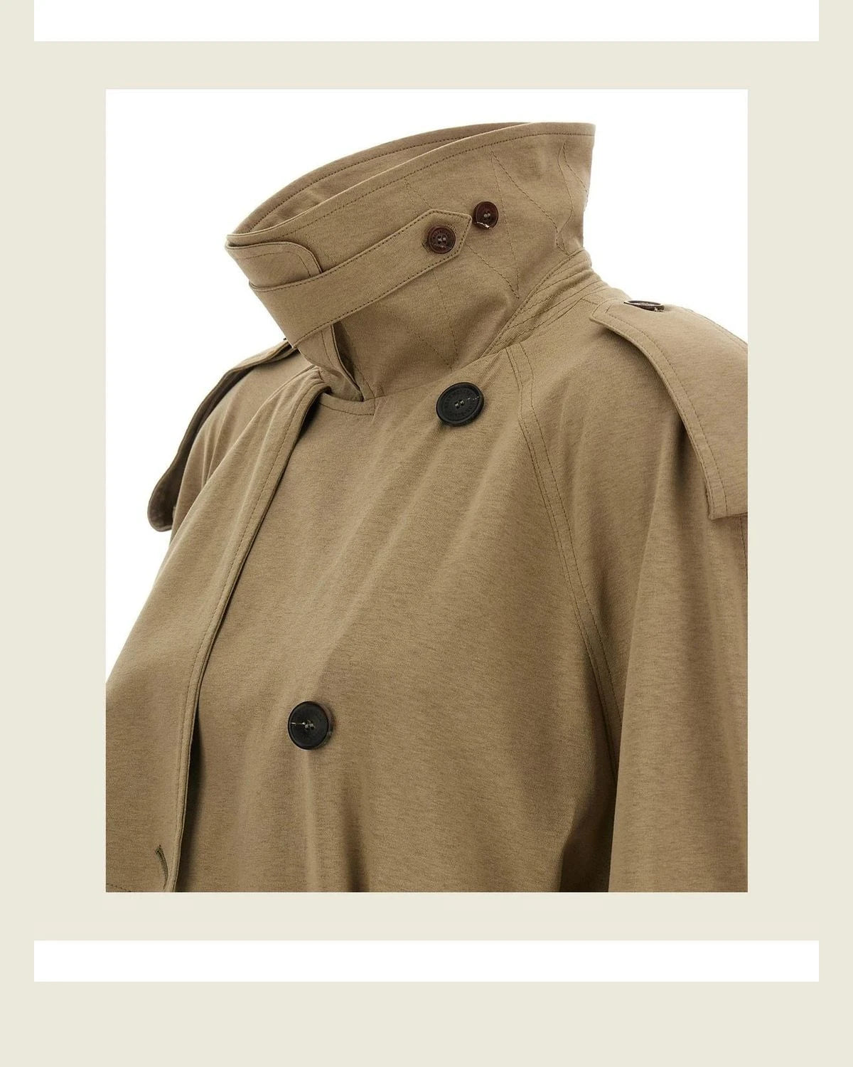 Balenciaga Trench Coat in beige, Cotton — view 6