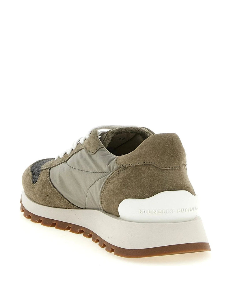 Brunello Cucinelli Sneakers in brown, Polyester — view 3