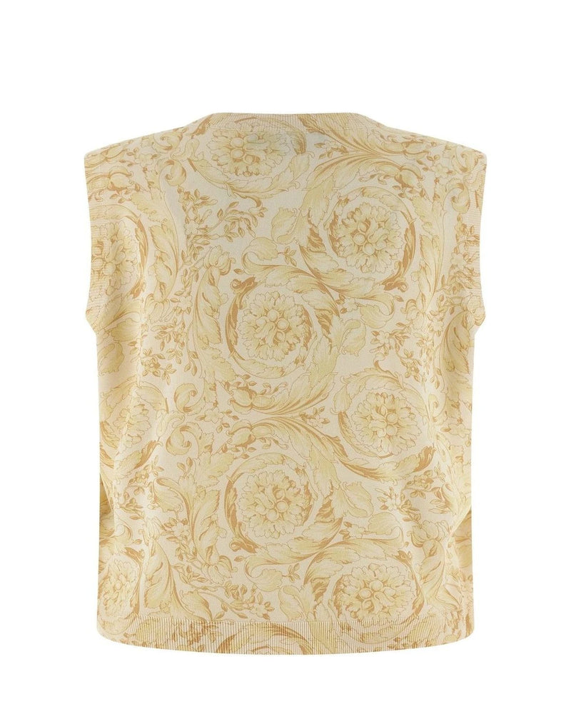 Versace Vest in beige, Silk — view 2