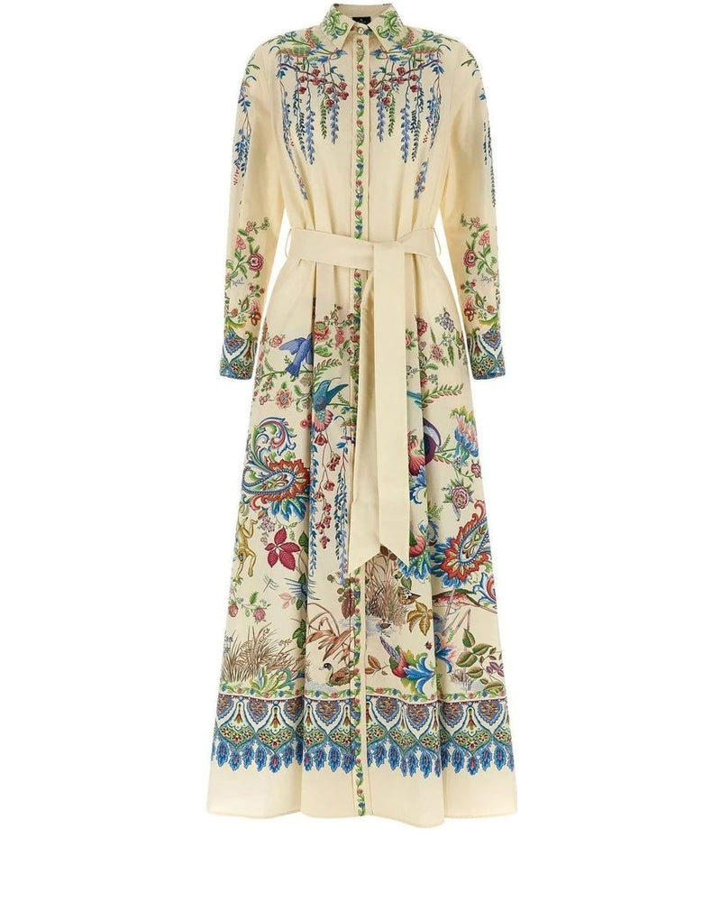 Etro Dresse in multicolor, Cotton