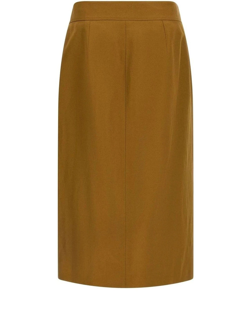 Alberto Biani Skirt in brown, Viscose — view 2